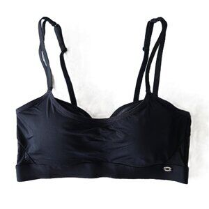 Steve Madden Black Double Layered Underwire Bra with Mesh Details 34B